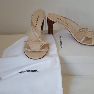 Costume National Light Beige Sandals; Size 7; New